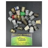 28 Thimbles metal, plastic, Advertising