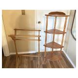 Blanket Rack & Corner Shelf