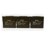 3 Military M728 Metal Ammunition Cans
