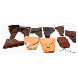 (10) Various pre owned Leather  Holsters