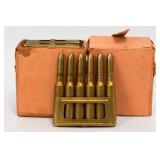 34 Rounds Of 8x57 Mauser Ammo W/ Stripper Clips