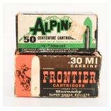 Collector Boxes of Frontier and Alpine .30 Carbine