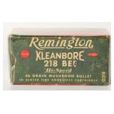 Collector Box Of Remington .218 Bee Ammunition