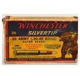 Collector Box of Winchester Silvertip .30 Army