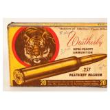 Collector Box of Weatherby .257 Weatherby Magnum