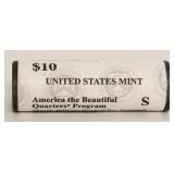 Full Roll Of United States Mint Quarters