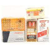 209 rds of various .22 ammunition Aguila Hornady