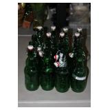 BL of 16 Green Grolsch Bottles for Beer Making