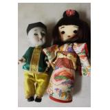 Collection of 2 Asian Theme Dolls