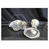 Collection of 3 Silver Plate Items