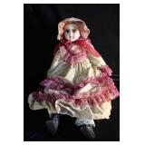 Vtg Porcelain Doll