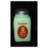 Jadeite Sunbeam Bread Cinnamon  Shakers