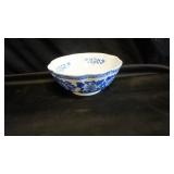 Vintage Chinese Porcelain Blue & White Bowl