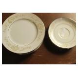 11 Bread Plate & 2 Saucers by Fine China Japan