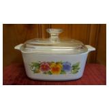 Vtg Corningware Casserole Dish Summer Blush1.5qt