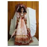 Keepsakes Doll  Tall  Dressed in Pink  has stand