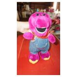 Barney Wearing Blue Jeans Stuffed Animal