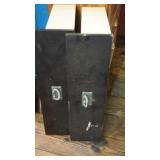 Set of 2 Black Dresser Drawers/Wall Shelves