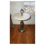 Brass and Marble Table Greek Goddesses