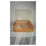 Old World Orange Temp-tations 4qt Casserole Dish