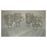 Anchor Hocking Glass Tall Coffee Mugs