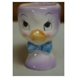 Vtg Anthropomorphic Egg Cup Purple