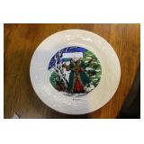 Father of Christmas England Dessert Plate