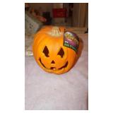 Plastic Lighted Jack O Lantern