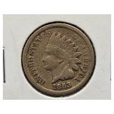 1863 Indian Head Penny Coin