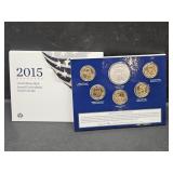 2015 US Mint  UNC Dollar Coin Set