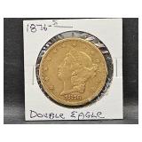 1876 S Double Eagle $20 Gold Coin