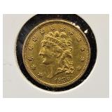 1836 2 1/2 Dollar Liberty Head Gold Coin
