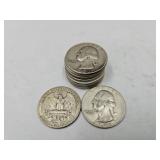 10- 1955 Washington Silver Quarters