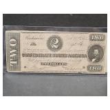1864 Confederate $2.00 Note