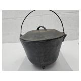 Cast Iron Footed Pot with Lid