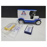 Die Cast Big A Auto Truck Bank  with 2 Keychains