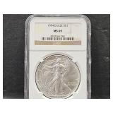Graded 1994 Silver Eagle Dollar Coin MS69