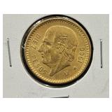 Mexico 1906 Diez Peso Gold Coin