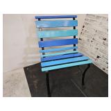 Vintage Cast Iron & Solid Wood Bench 23.5 x 32.5h