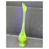 Uranium Glass Vase 13" high