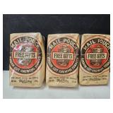 3 Vintage Sealed Mail Pouch Tobacco 1 3/4 OZ each