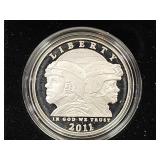 2011 US Army Comm. Silver Proof Dollar