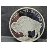 Indian Buffalo Silver Round