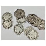 10- 1916 Silver Barber Dimes