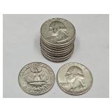 10- 1963 Washington Silver Quarter Coins