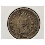 1863 Indian Head Penny