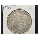 1881 O Silver Morgan Dollar Coin