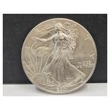 2001 Silver Eagle One Dollar Coin