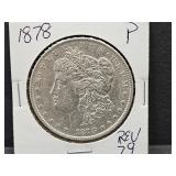 1878 Morgan Silver Dollar Coin