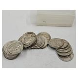 1954 Silver Quarters 26 Coins